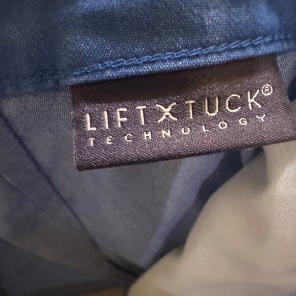 NWT NYDJ The Trouser Azure Sky Blue, Stretch Linen Blend, Lift Tuck Tech, Size 6 - Picture 5 of 9